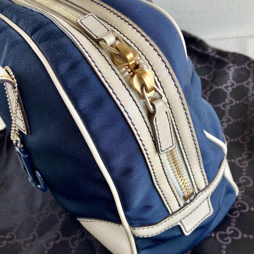GUCCI ハンドバッグ キャンバス レザー グッチ