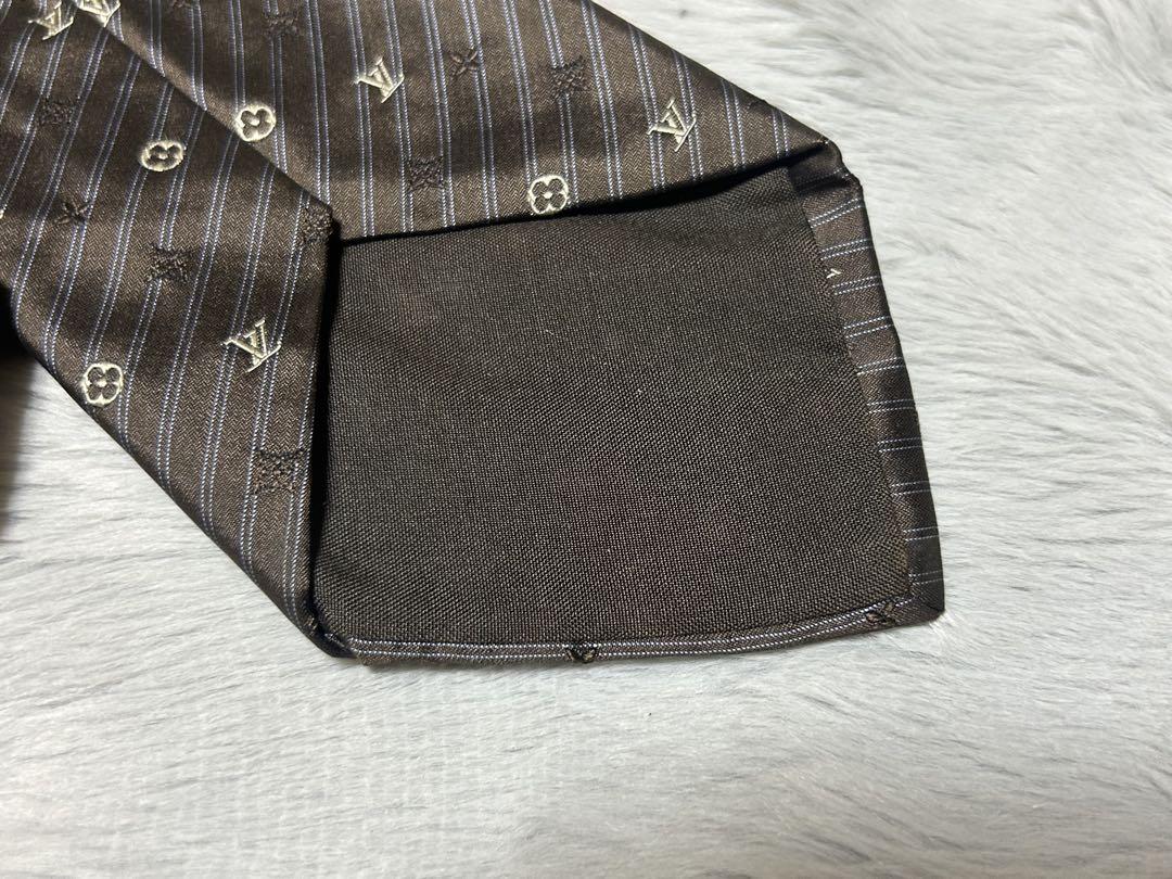 Louis Vuitton シルク ネクタイ ダークブラウン