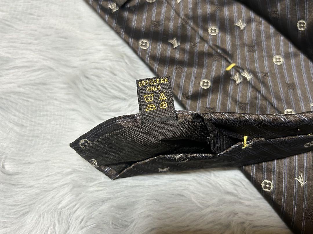 Louis Vuitton シルク ネクタイ ダークブラウン