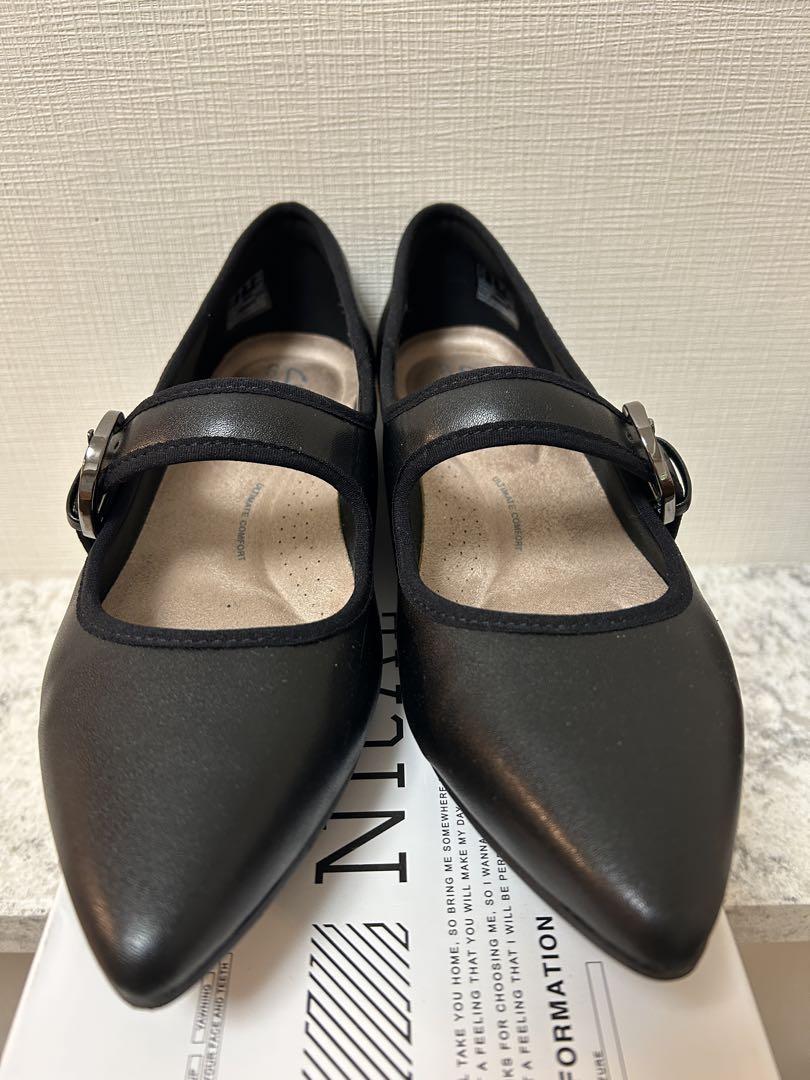 Clarks】ナタリンメイ メリージェーン フラットパンプス 24.5