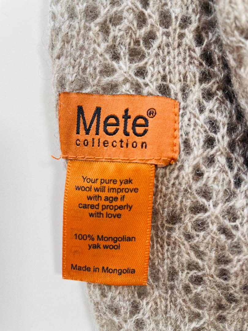 未使用】モンゴリアンヤクウール100％ストール METE Collection