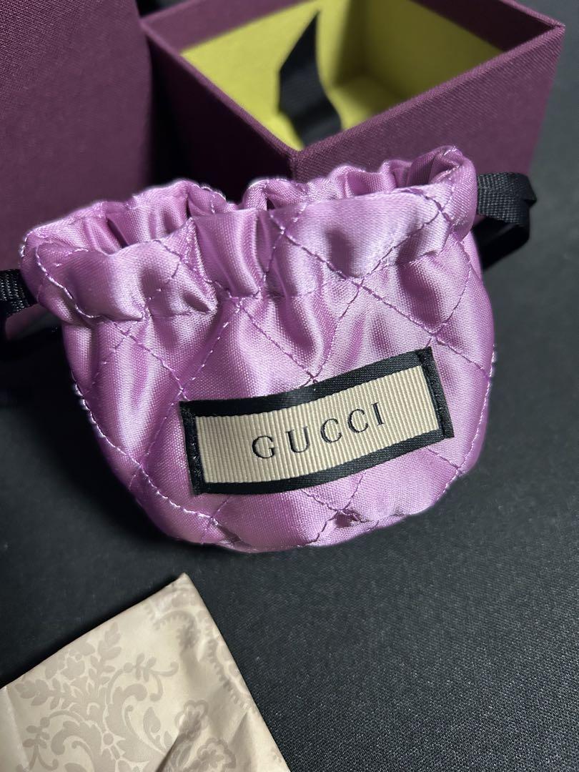 【美品】GUCCI グッチ クリスタル ダブルG ピアス