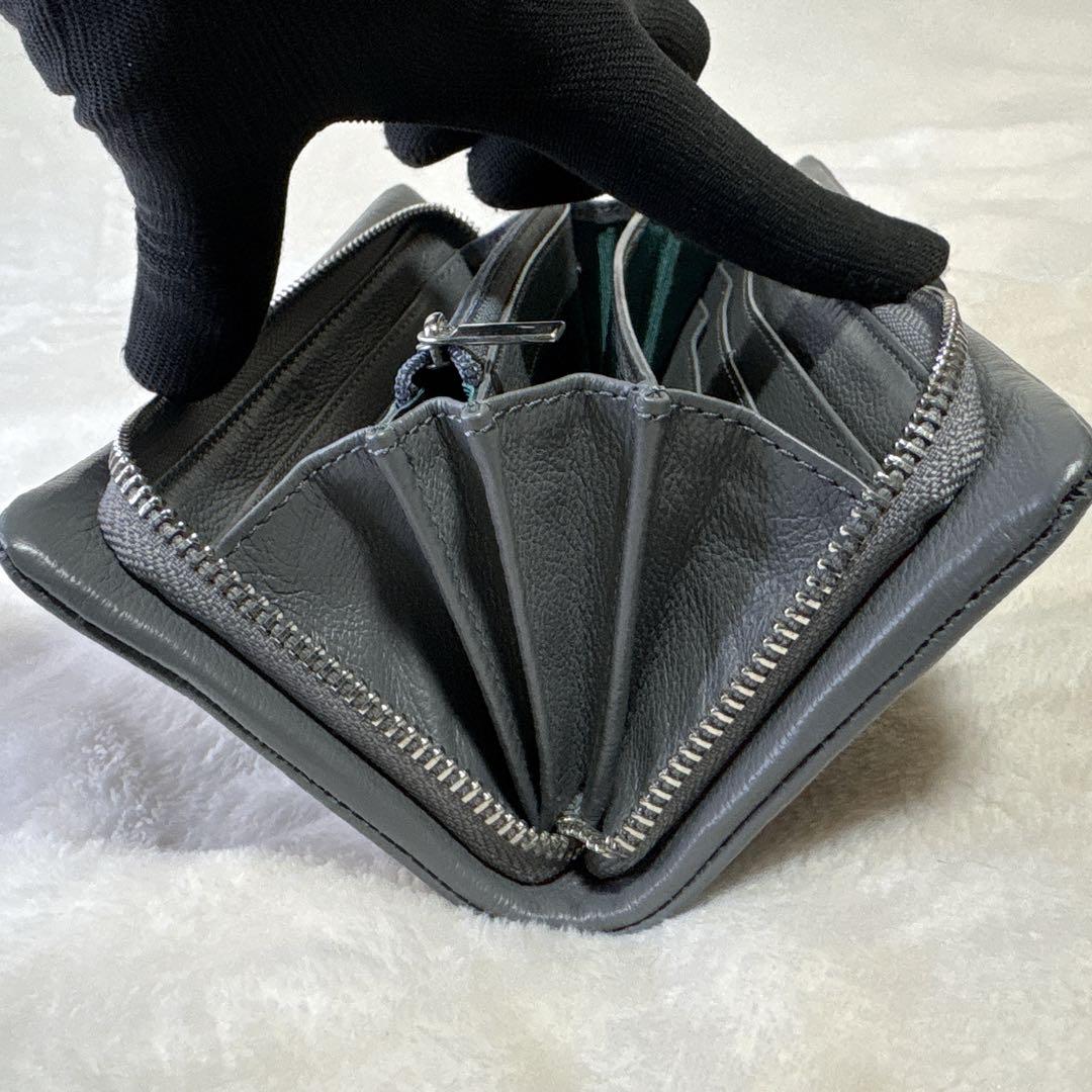 限界価格☆【大人気】ear PAPILLONNER バックル財布　グレー