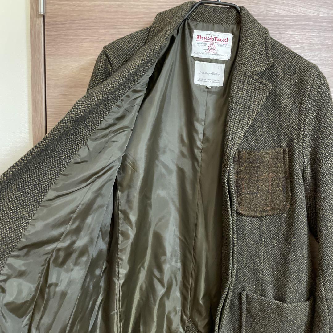 Harris Tweed sevendays＝sundayチェスターコート L