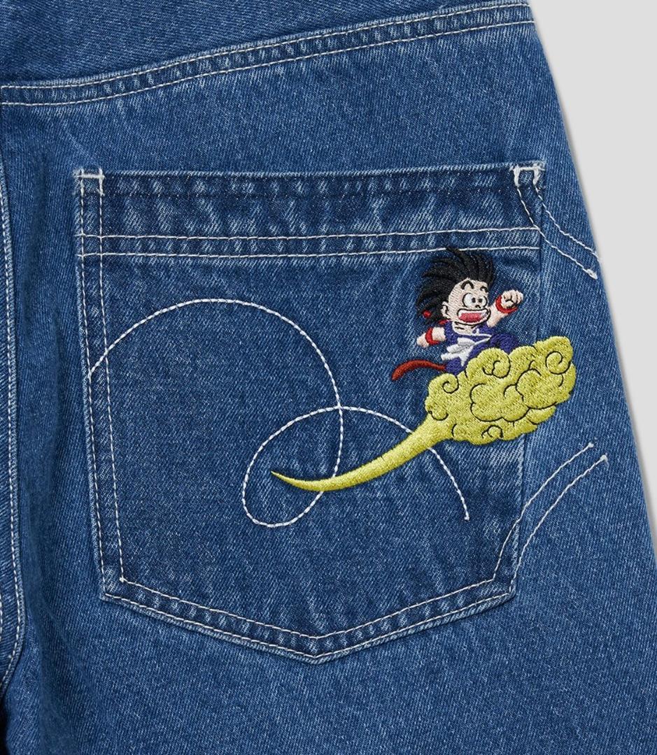 Lサイズ　ドラゴンボール　デニムパンツ　グラニフ　筋斗雲