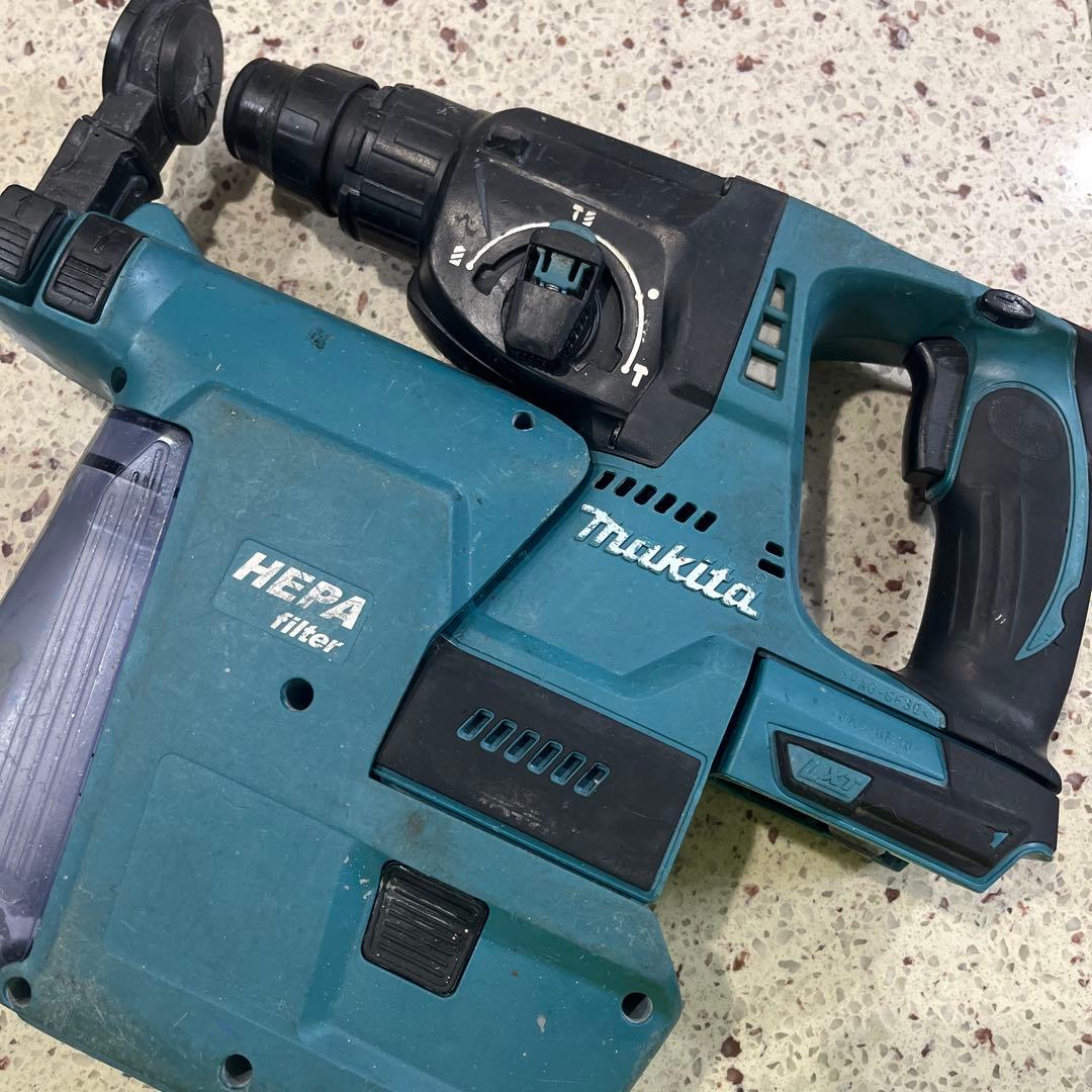 マキタハンマードリル振動ドリルドライバー集塵機付きHR244D DX01 18vMakita