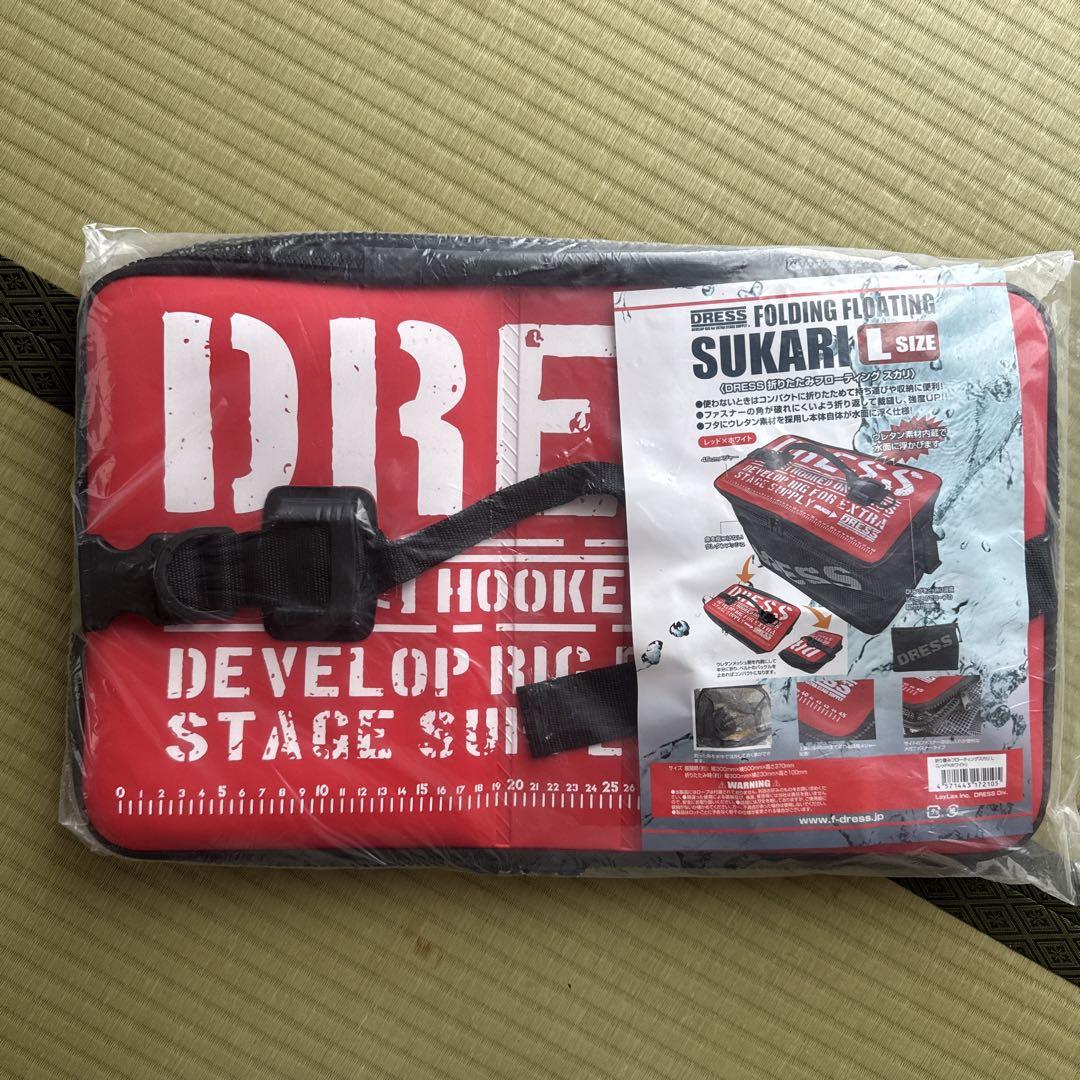 DRESS 折りたたみ浮き具 SUKARL Lサイズ 釣具　バケツ 釣り