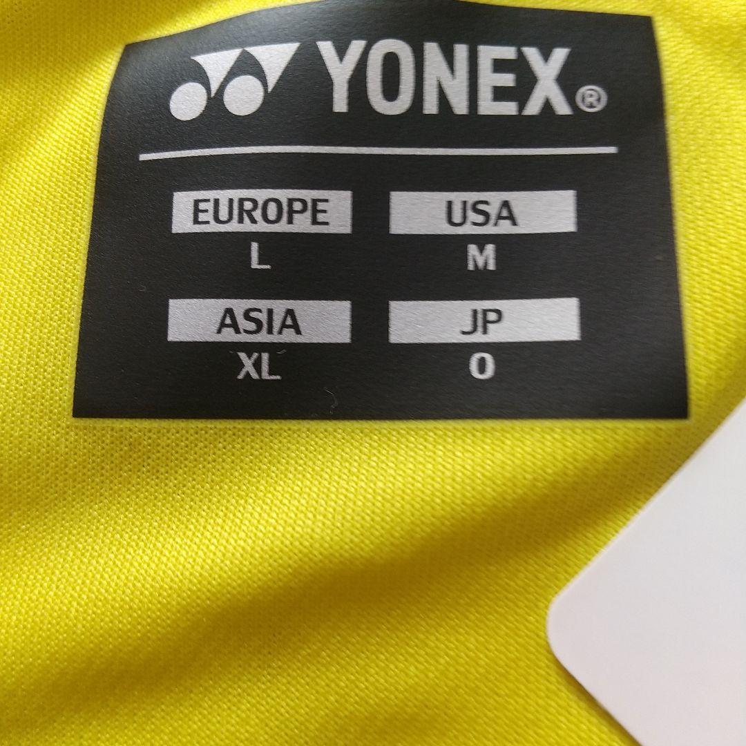 YONEX バドミントン ユニゲームシャツ イエロー Oサイズ - メルカリ