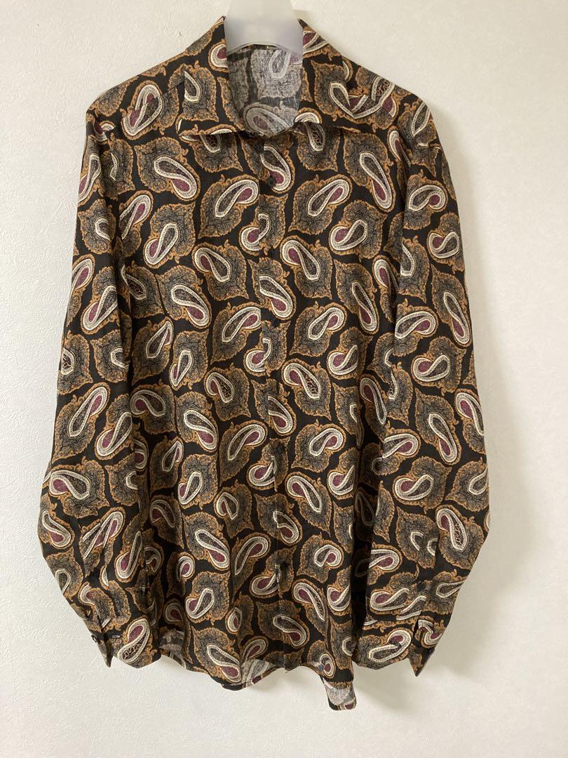 ー品販売  22SS】【新品】ETRO エトロ ペイズリー 長袖 リネンシャツ トップス