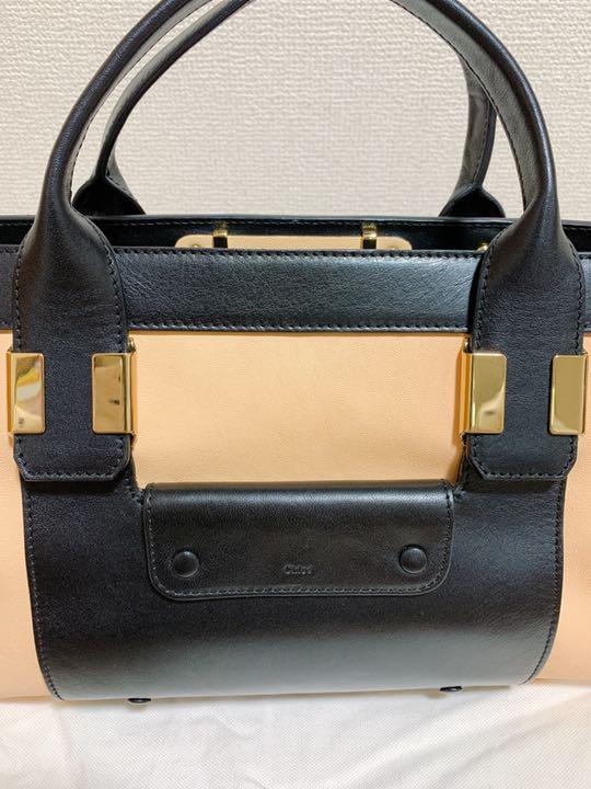 超特価新品 クロエ アリス サーモンピンク×ブラック S2ciX-m93881199181 最安値定番