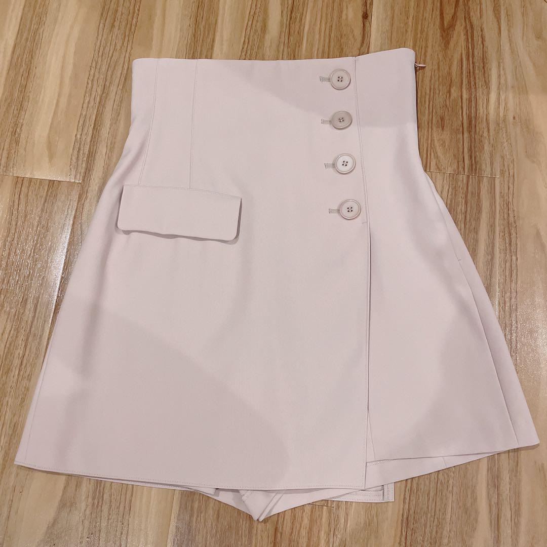 SNIDEL♡美品♡ハイウエストキュロットショートパンツ PNK 0