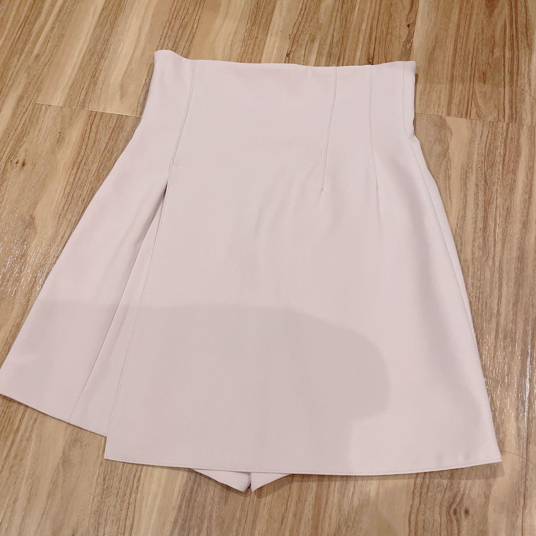 SNIDEL♡美品♡ハイウエストキュロットショートパンツ PNK 0