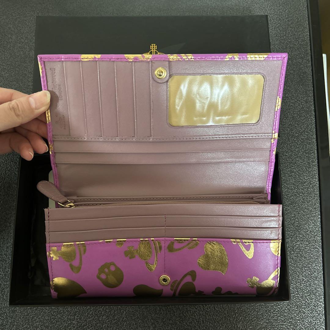 美品！！Vivienne Westwood パープル 長財布