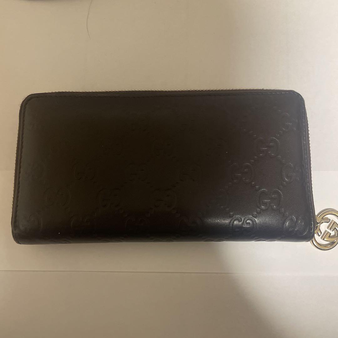 GUCCI ブラック 長財布 GGロゴ