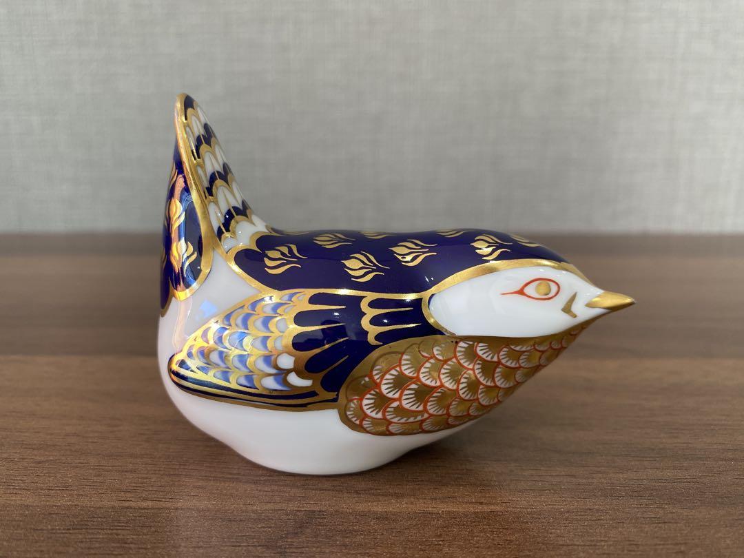 ロイヤルクラウンダービー　陶器　製鳥　置物