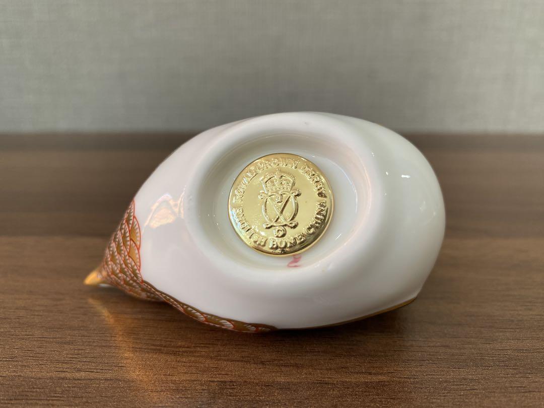 ロイヤルクラウンダービー　陶器　製鳥　置物