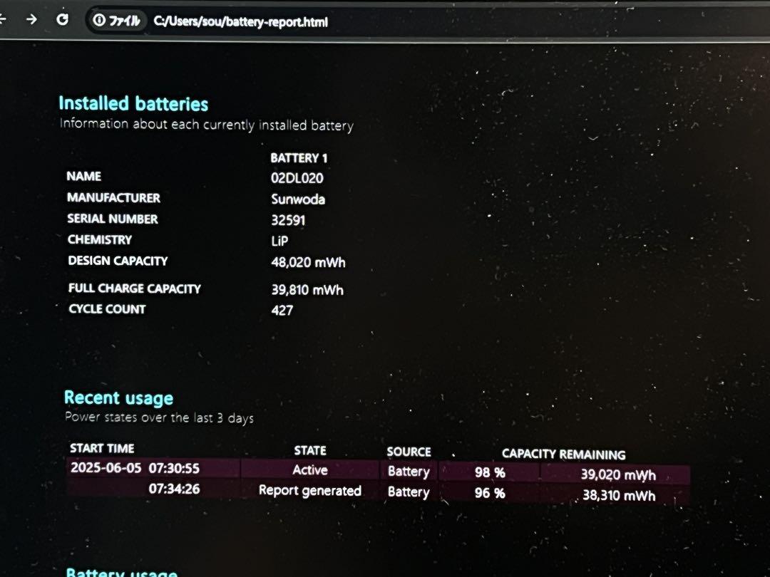 Windowsノート本体 Thinkpad X390 i5 8GB 240GB FHD