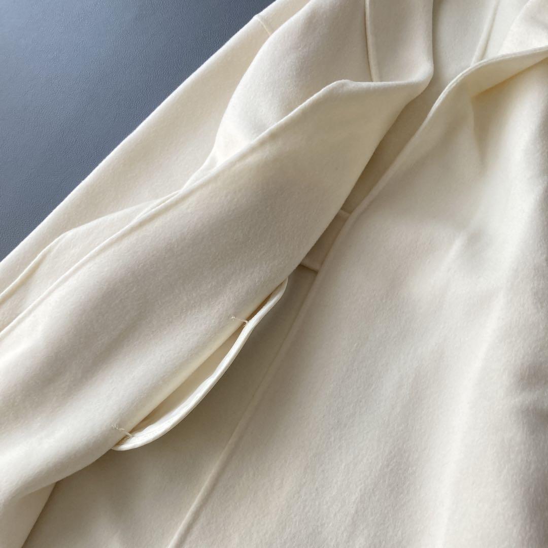 未使用タグ付き✨Na.e スタンダードウールコート リバー ベルト付 ロング 未使用タグ付き✨Na.e スタンダードウールコート リバー ベルト付 ロング