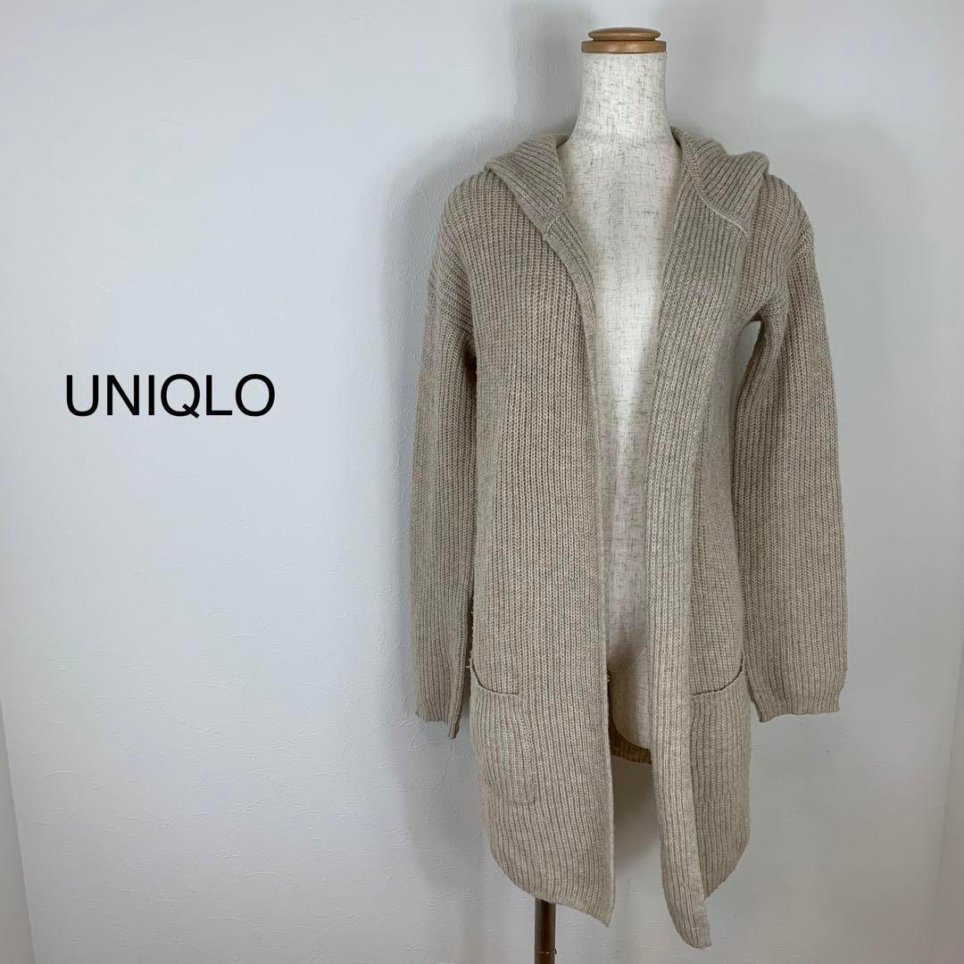 →2,980円【訳あり】UNIQLOロングカーディガンフードMサイズ(送料込み)