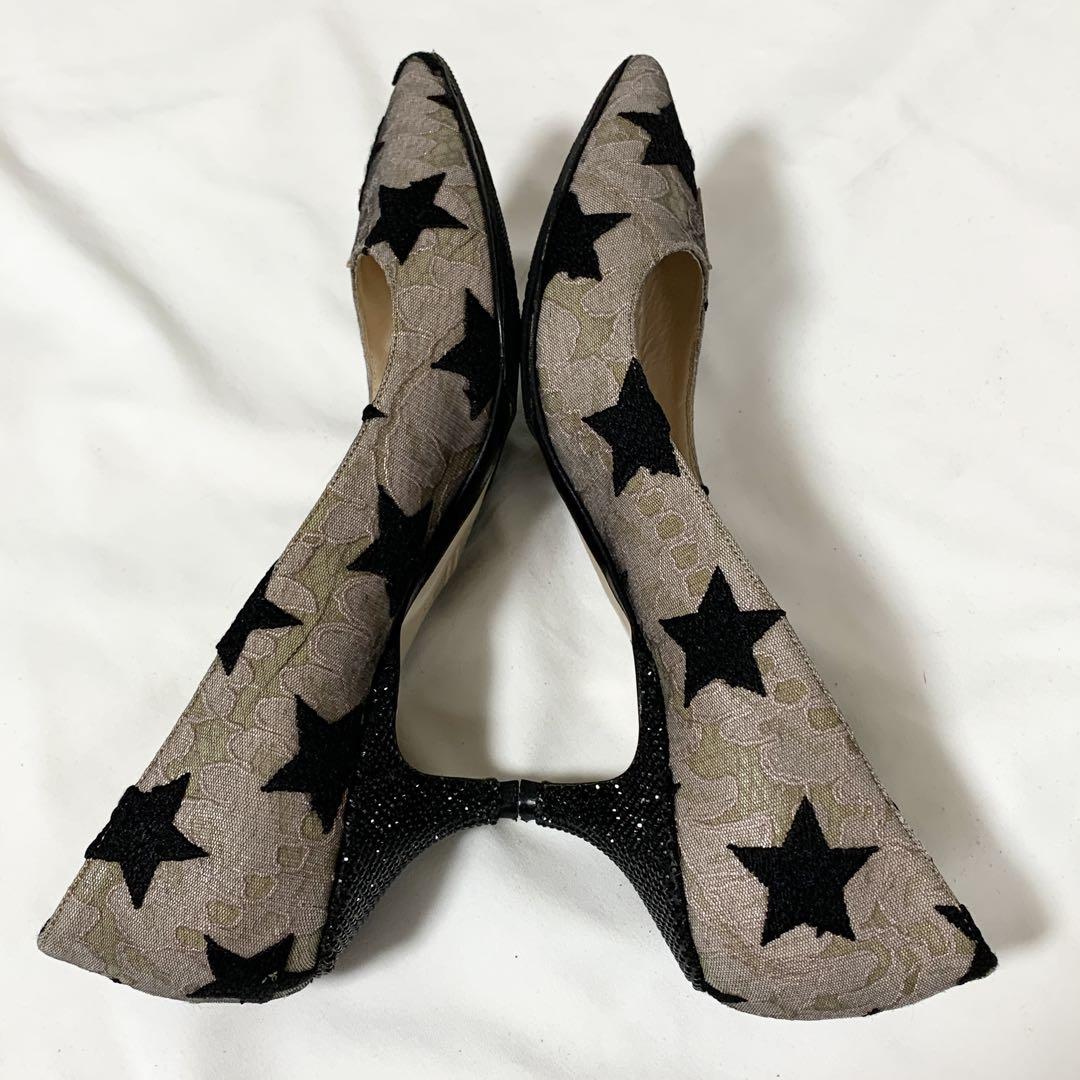 N˚21/ヌメロ ヴェントゥーノ*36/23cm*星/レース*パンプス　靴