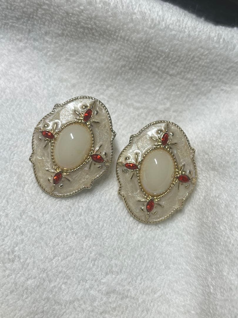 多色ビーズブレスレットとピアス　セット