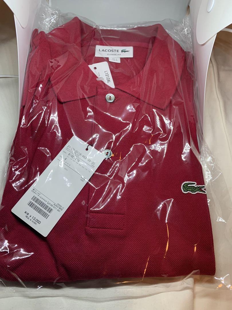LACOSTE ラコステ●ポロシャツ●メンズ4  ワイン