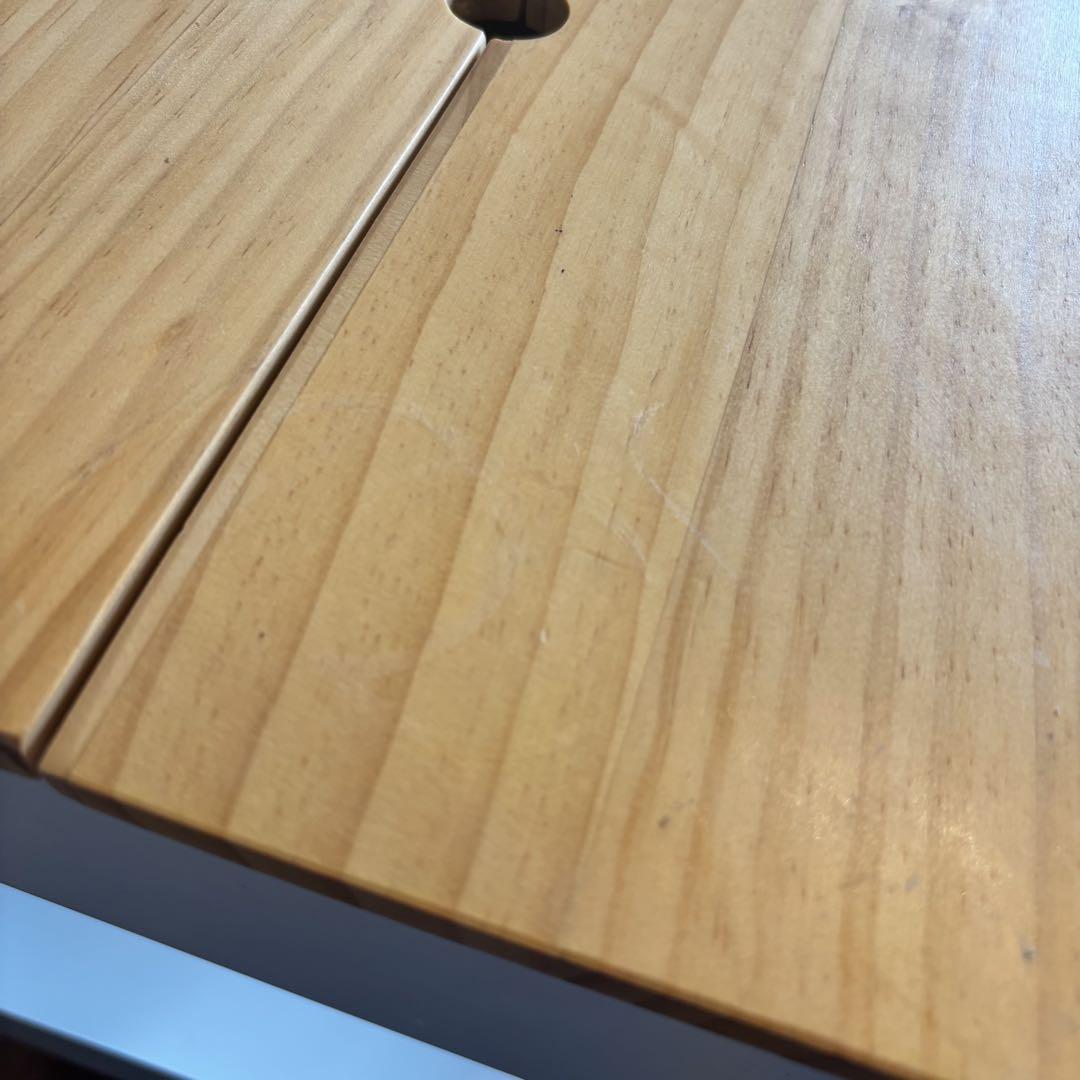 キャスター付き キッチンワゴン ホワイト