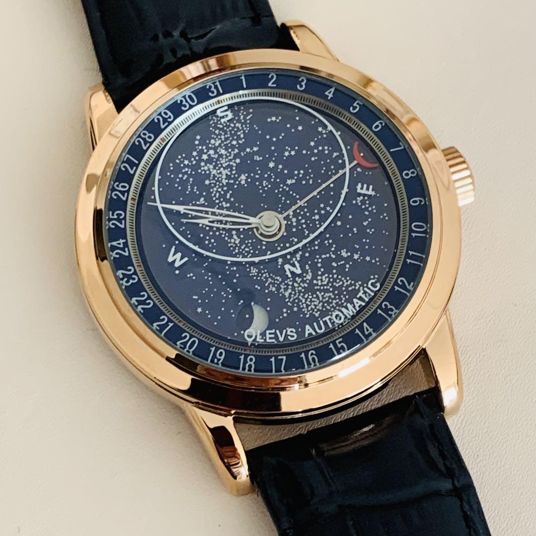 自動巻き時計 星空デザイン