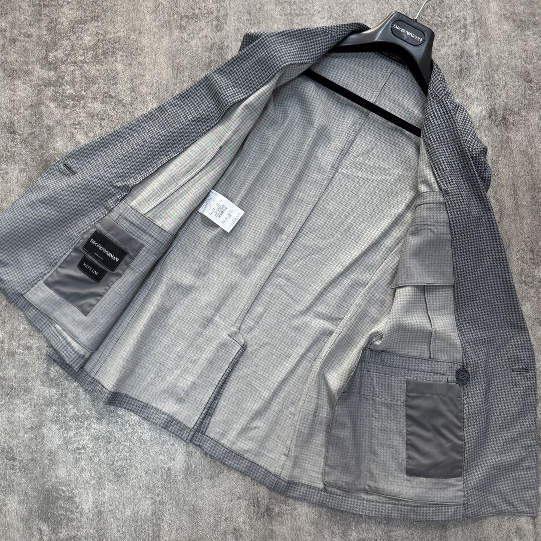 未使用品　EMPORIO ARMANI MATT ジャケット ブルー 48