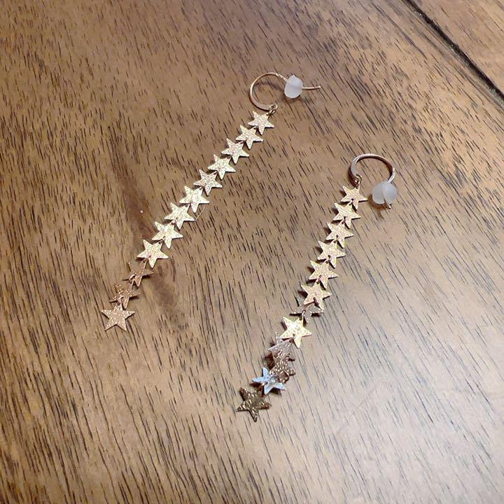 スタージュエリー　ガール　スター　ピアス　10K