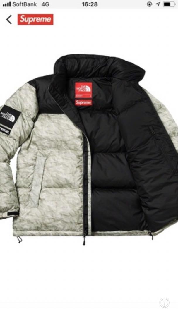 値下げSupreme TNF Paper Print Nuptse Jacket 画像9