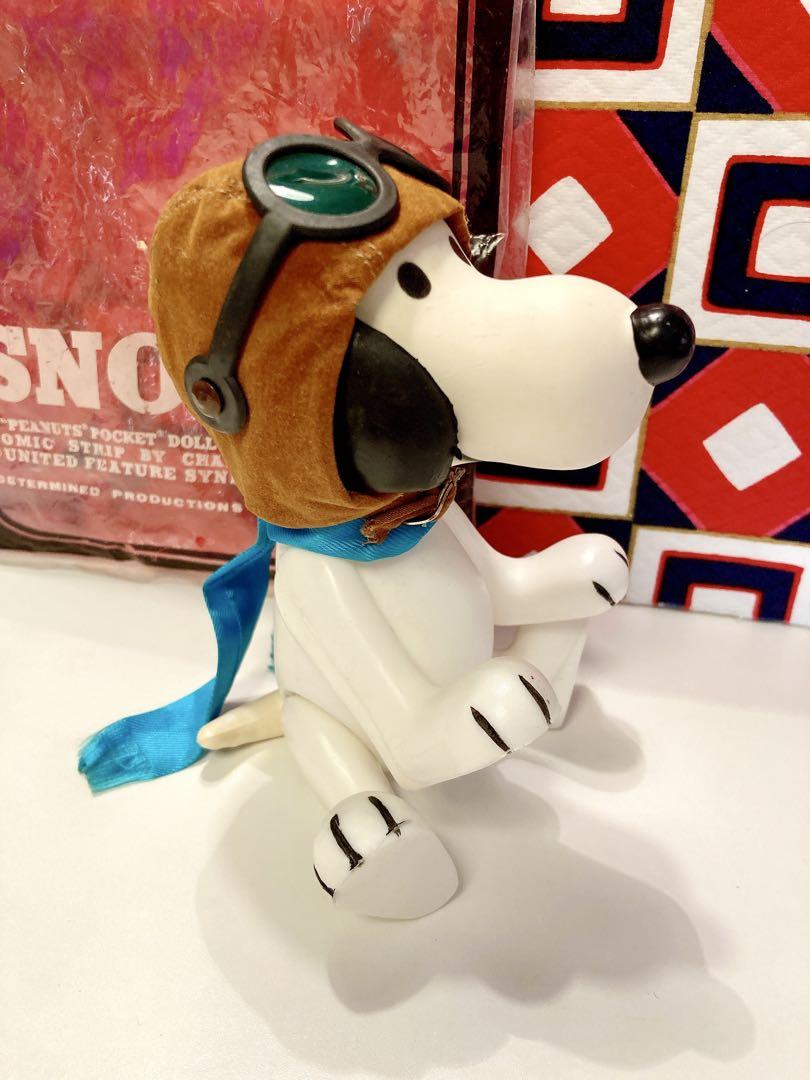 《美品！》60年代ビンテージ スヌーピー フライングエース ポケットドール