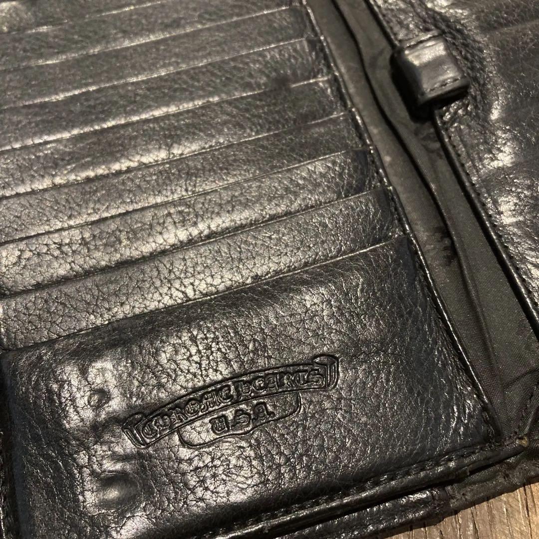クロムハーツ クロスボールウェーブウォレット 黒 長財布 正規品 保証書付き