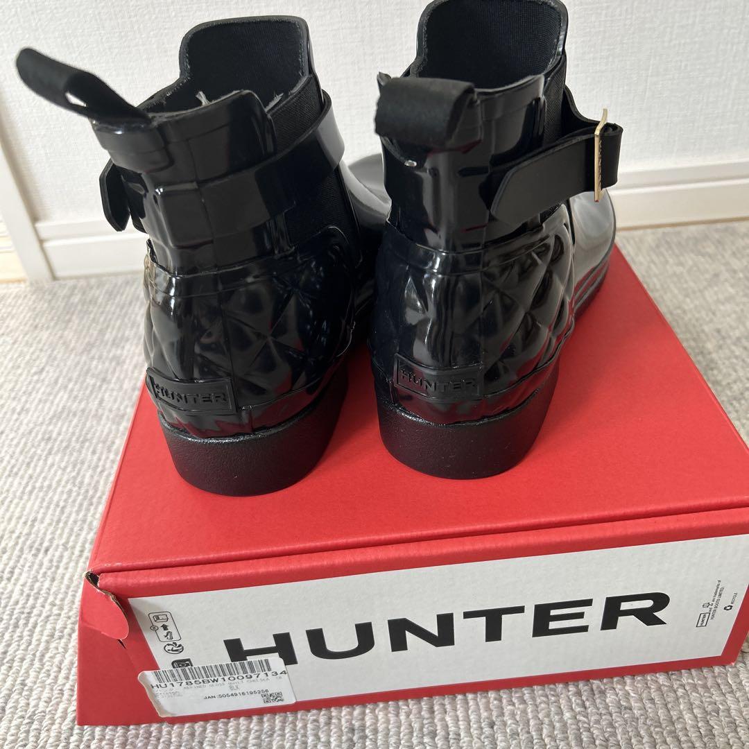雨靴 HUNTER REFINED GLOSS QUILT CHELSEA