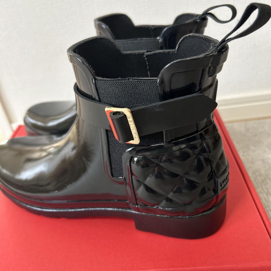 雨靴 HUNTER REFINED GLOSS QUILT CHELSEA