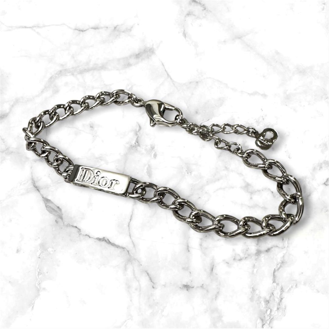 ◆ 希少 Christian Dior ブレスレット ロゴ 23cm