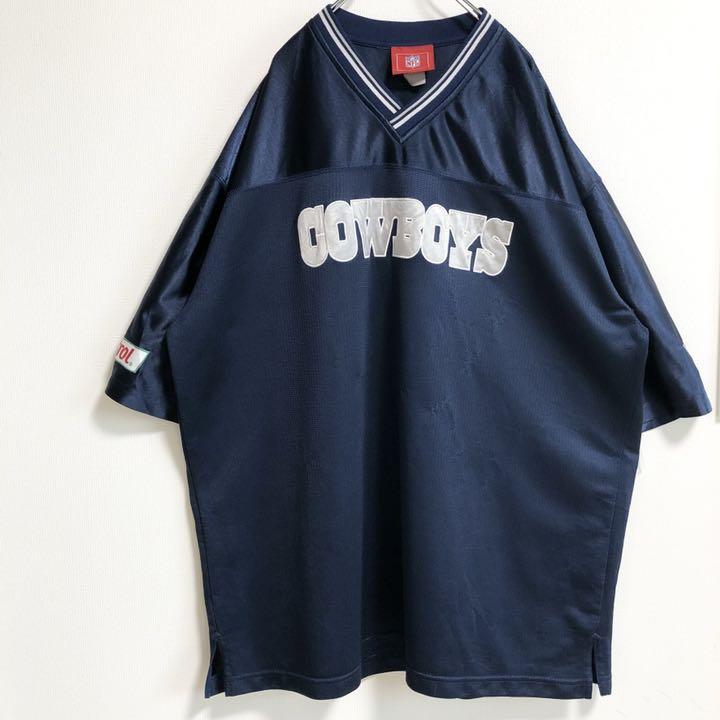通販国産 超激レア USA輸入 NFL アメフト XL Jeh0Y-m93927784557 カウボーイズ ゲームシャツ ロゴ 人気HOT