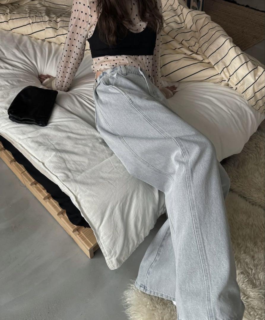 loose side tuck denim PT（デニムパンツ）｜WILLFULLY（ウィル