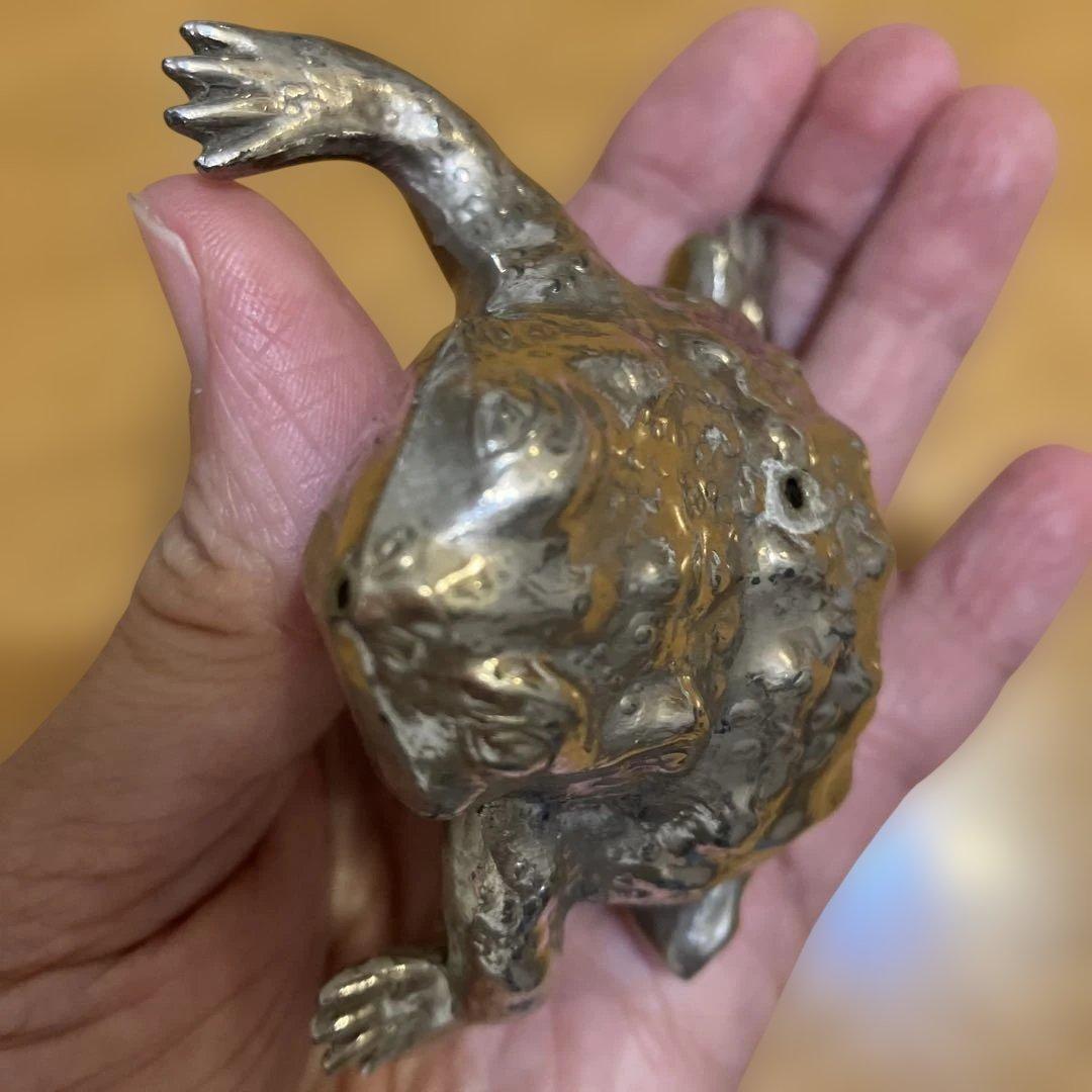 金属製 カエル 水滴 書道