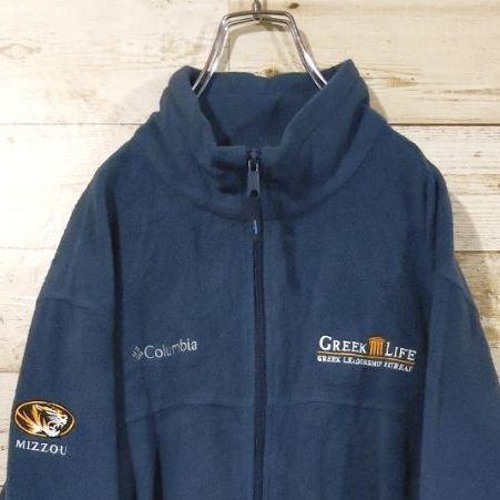 激安通販 【Columbia】希少 L コロンビア フリースジャケット 刺繍ロゴ 激安通販 【Columbia】希少 L コロンビア フリースジャケット 刺繍ロゴ