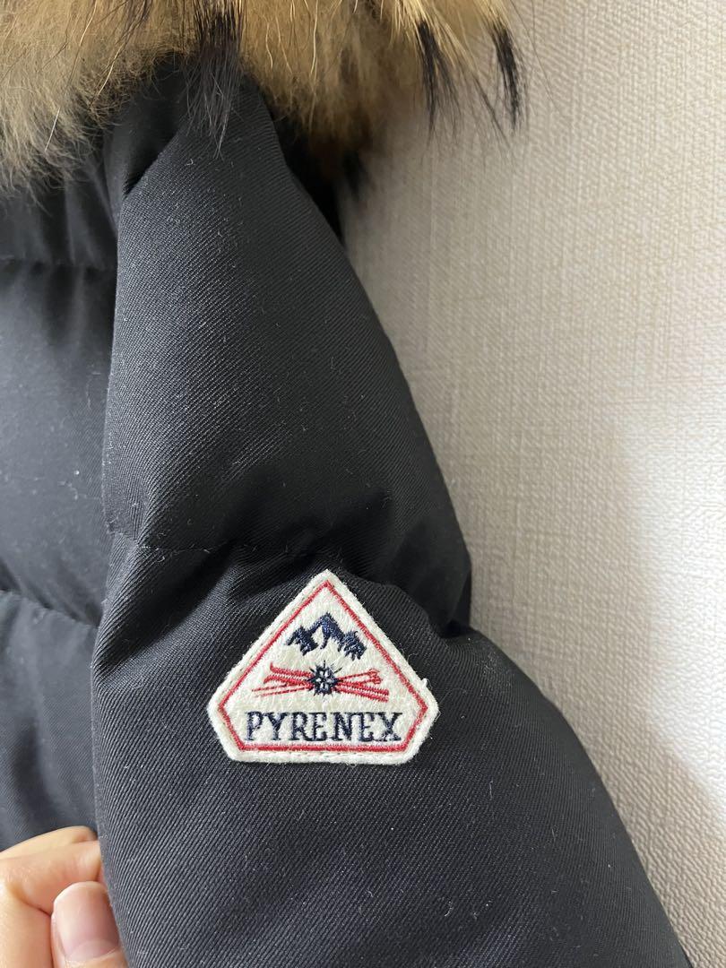 ようんご様【美品】PYRENEX ブラックダウンジャケット ファー付き