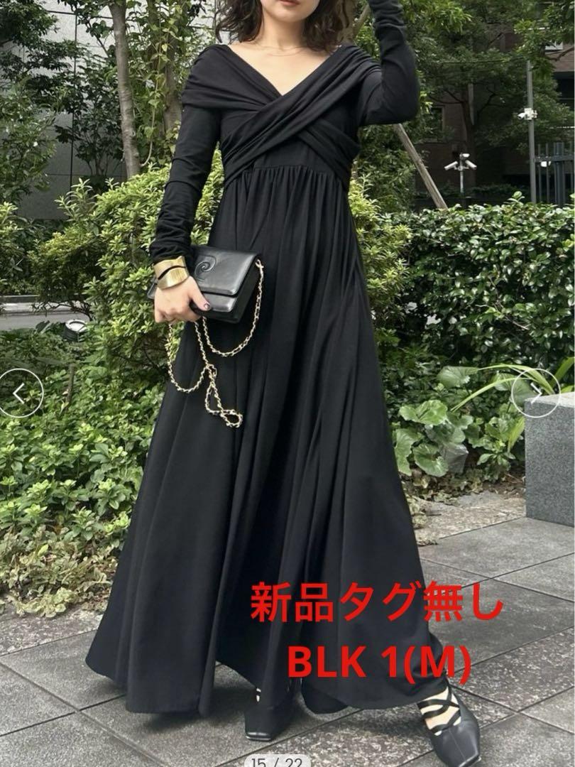 24SS 今期商品 フレイアイディー  クロスギャザーカットワンピース