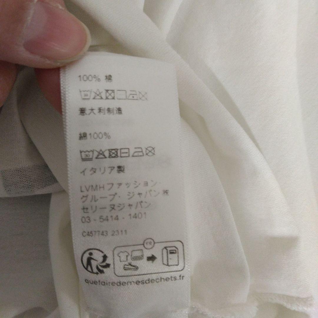 【る421】セリーヌ　CELINE　クロップドTシャツ　XS