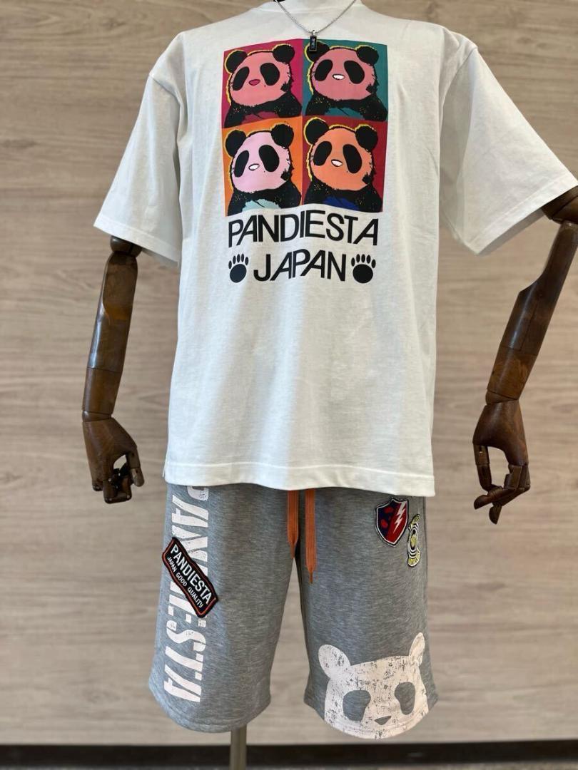 PANDIESTA　スウェットショートパンツ　XLサイズ　グレーオレンジ