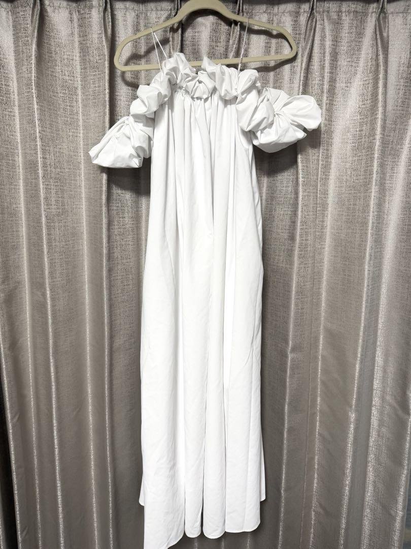 THE TOE ERIE FRILLS ONEPIECE 白　ホワイト　M