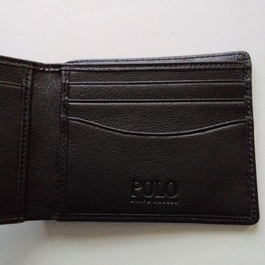 〈未使用・新品〉Polo Ralph Lauren ブラックレザー 二つ折り財布 Ralph Lauren ブラック 二つ折り財布 - メルカリ