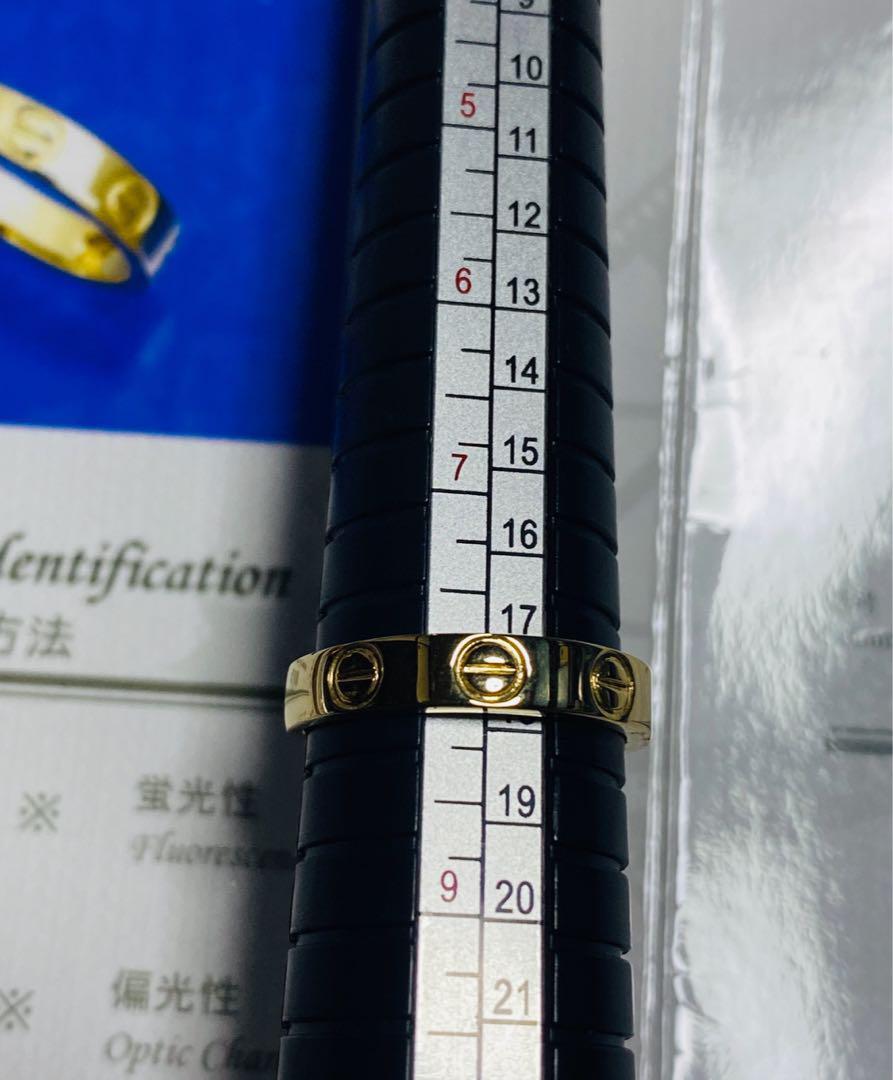 K18金 指輪 カルティエスタイル 18号 2.9g