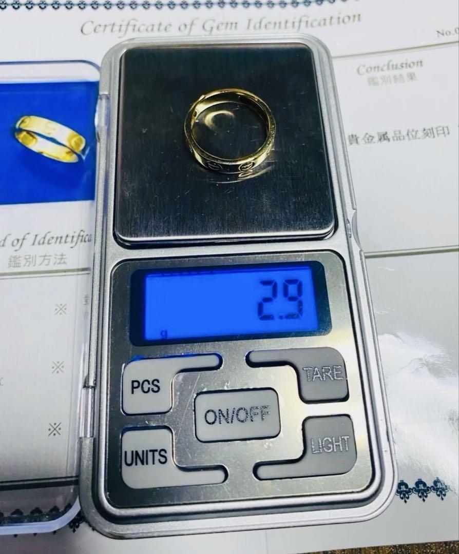 K18金 指輪 カルティエスタイル 18号 2.9g