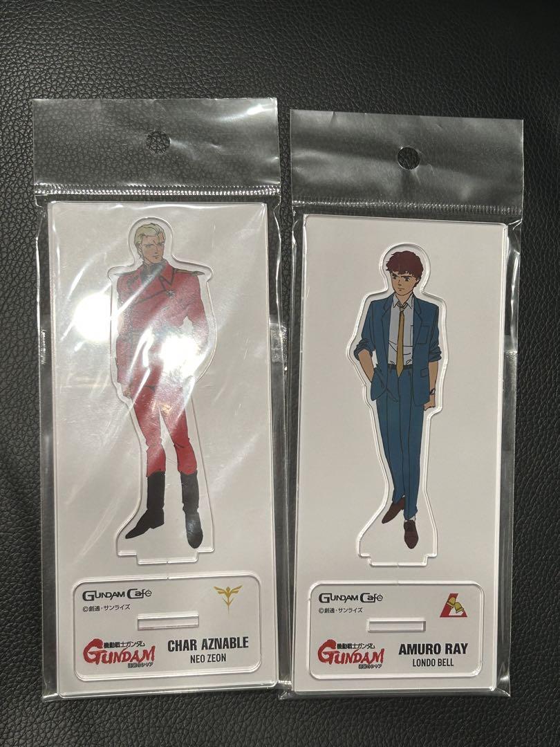 ガンダムカフェ限定 アムロ シャア アクリルスタンド