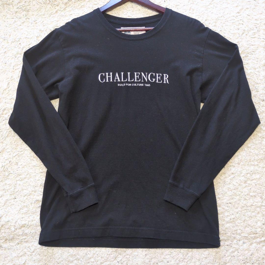 2-65CHALLENGER チャレンジャー　長袖Tシャツ　センターロゴ